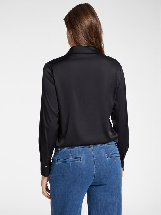Elena Mirò Elena Mirò Camicia 5127P100232N033 Nero Slim Fit
