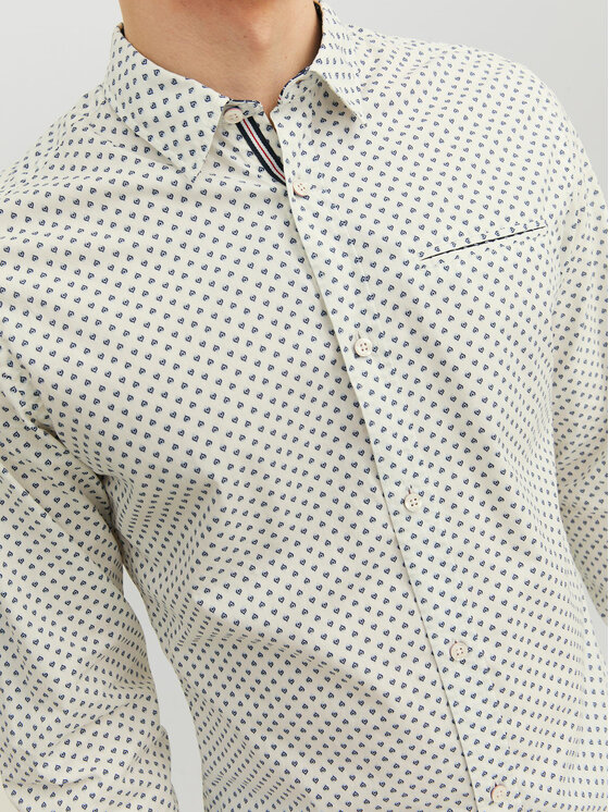 Jack & Jones Jack & Jones Koszula 12235969 Biały Slim Fit