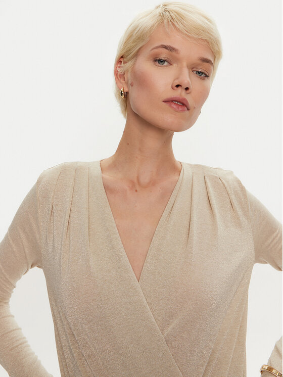 PINKO PINKO Body Calogero 104464 A29I Beżowy Regular Fit