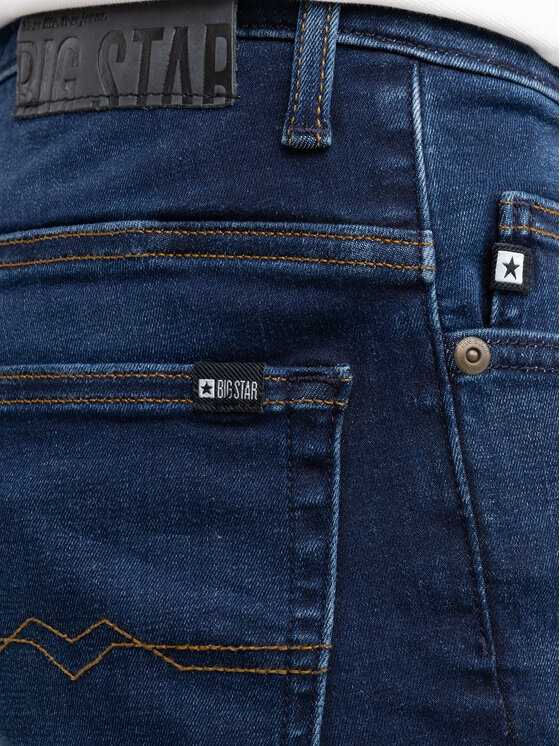 BIG STAR BIG STAR Jeansy DERIC Granatowy Skinny Fit