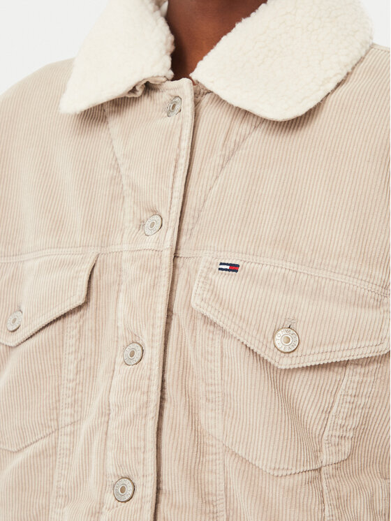 Tommy Jeans Tommy Jeans Μπουφάν μεταβατικό Trucker DW0DW23415 Ανοιχτό γκρι Regular Fit