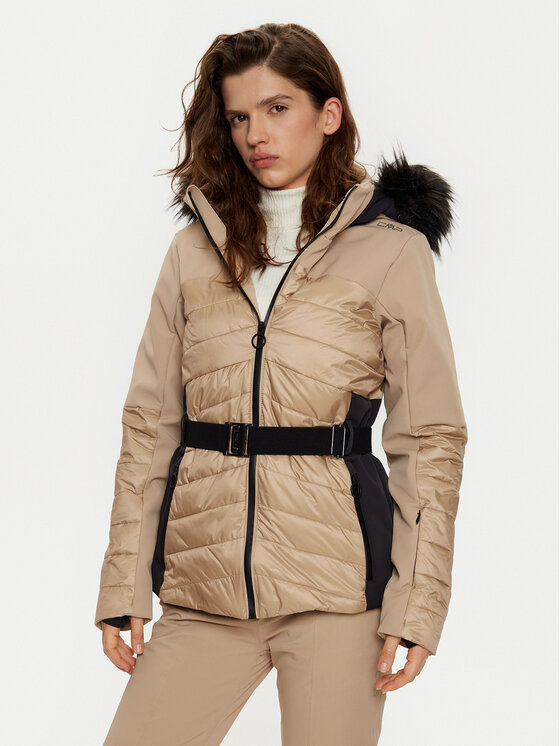 CMP Lyžiarska bunda 34W4436F Biela Regular Fit
