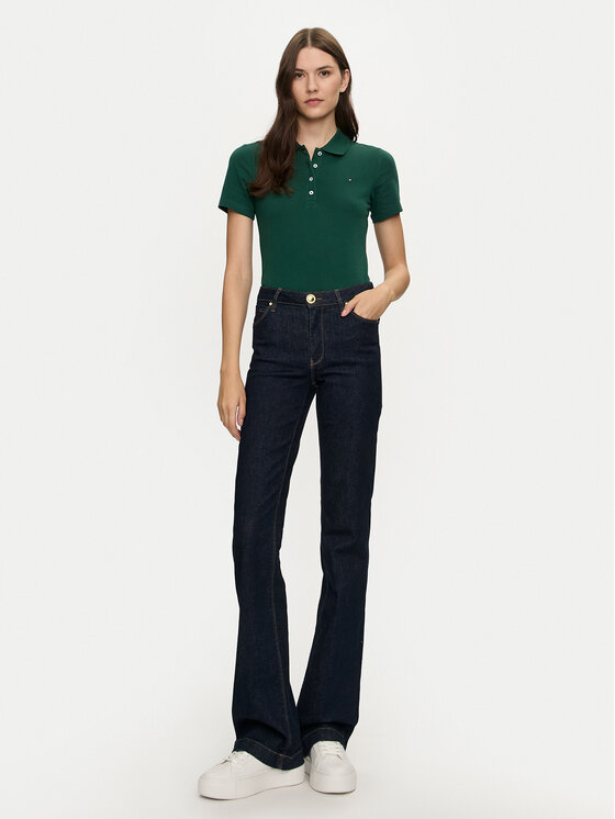 Tommy Hilfiger Tommy Hilfiger Polo 1985 WW0WW43225 Zaļš Slim Fit