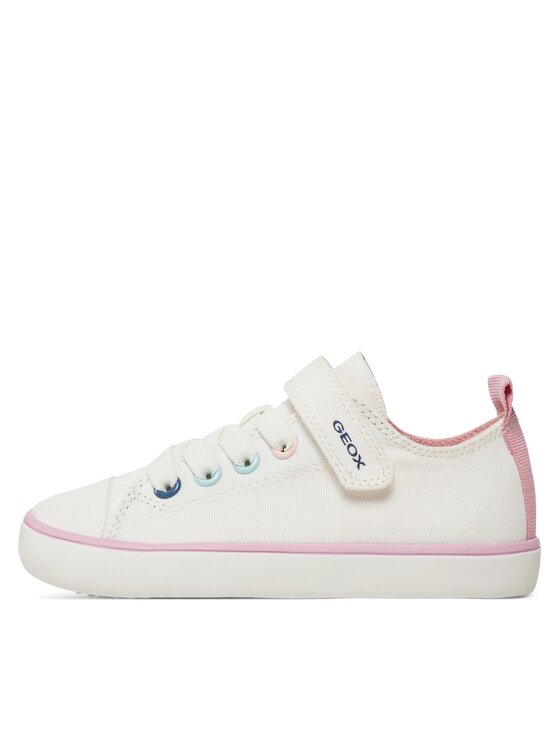 Geox Geox Tenisice J Gisli Girl J454NA 00010 C1000 S Bijela