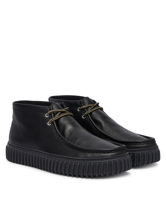 Clarks Clarks Schnürschuhe Torhill Hi 26178264 Schwarz