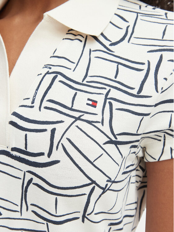 Tommy Hilfiger Tommy Hilfiger Vsakodnevna obleka 1985 Pique WW0WW49719 Svetlo bež Regular Fit