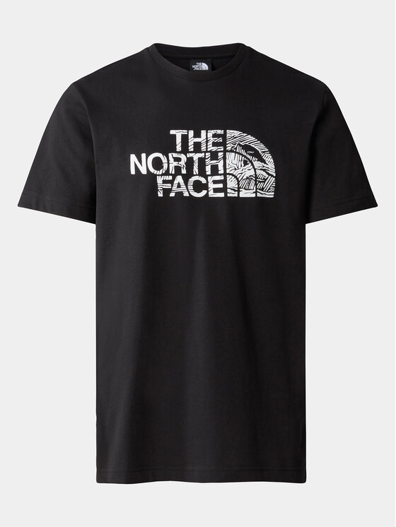 The North Face The North Face Tricou Woodcut Dome NF0A87NX Negru Regular Fit