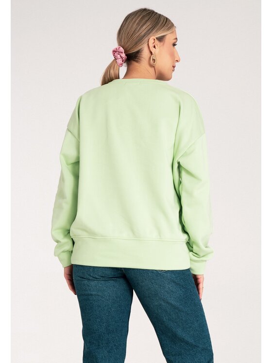 FIGL FIGL Mikina M1152 Zelená Regular Fit