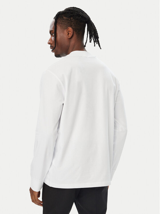 BOSS BOSS Тениска с дълъг ръкав 50576916 Бял Regular Fit
