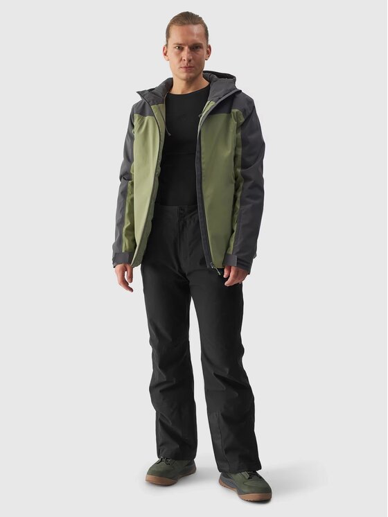 4F 4F Giacca da sci 4FWAW24TTJAM579-43S Verde Regular Fit
