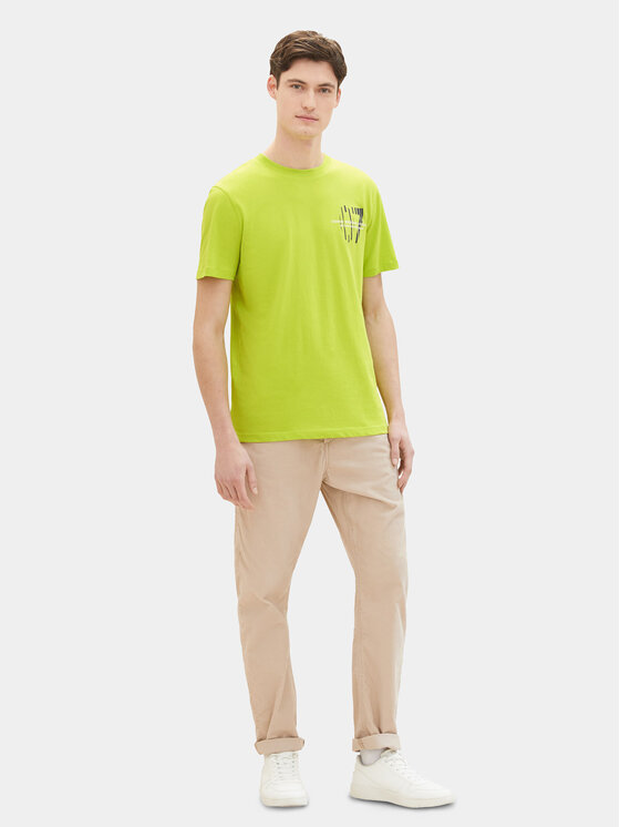 Tom Tailor Denim Tom Tailor Denim T-särk 1040838 Roheline Regular Fit