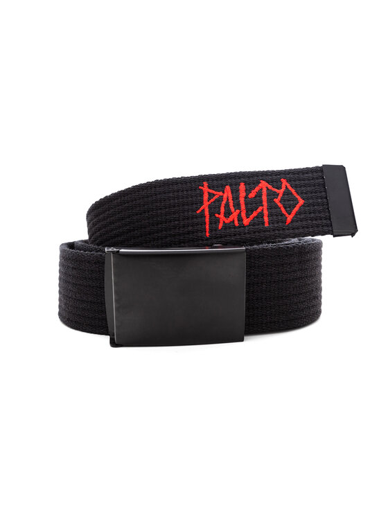 Pasek Męski Palto, Czarny, Stick Logo