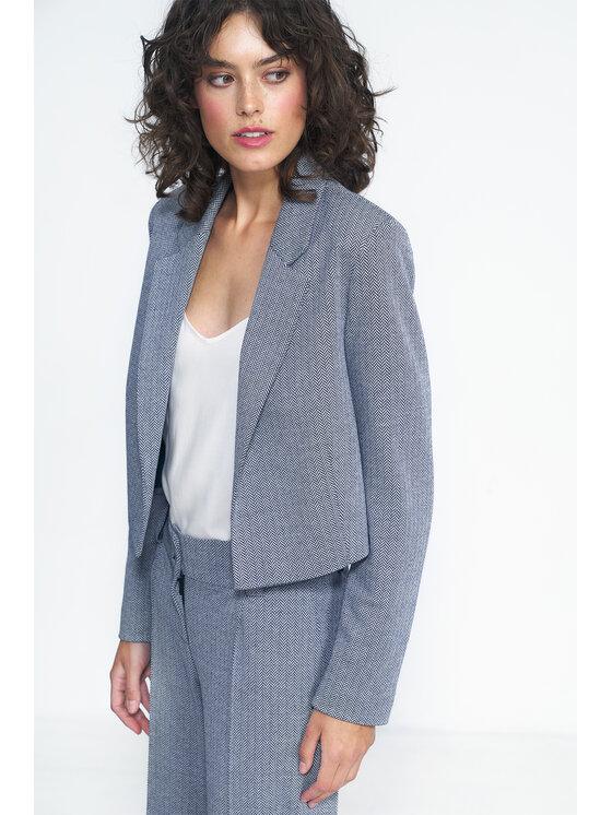 NIFE NIFE Marynarka Z67 Granatowy Regular Fit