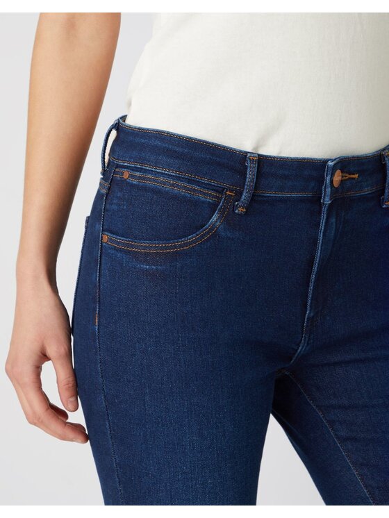 Wrangler Wrangler Jeansy SKINNY Niebieski Skinny Fit
