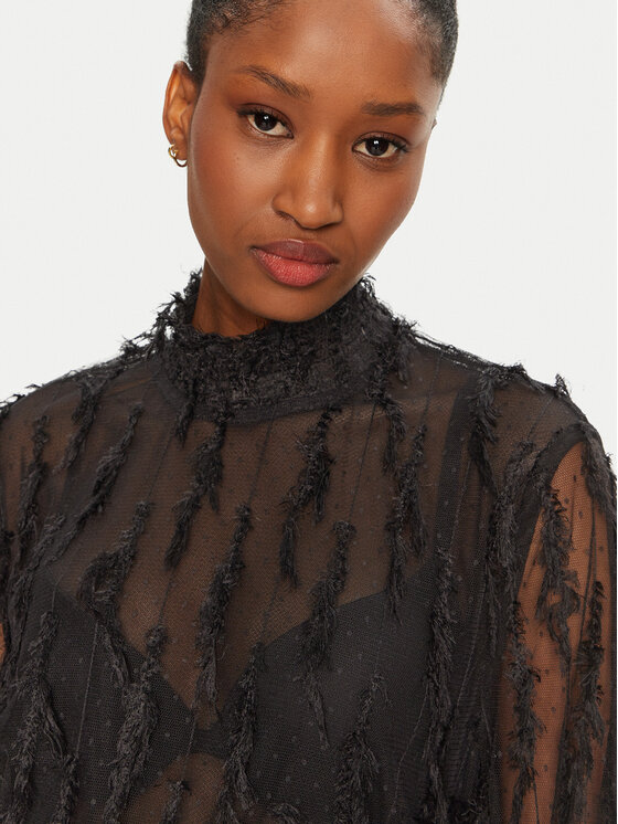 Munthe Munthe Blúz 244102824440 Fekete Relaxed Fit