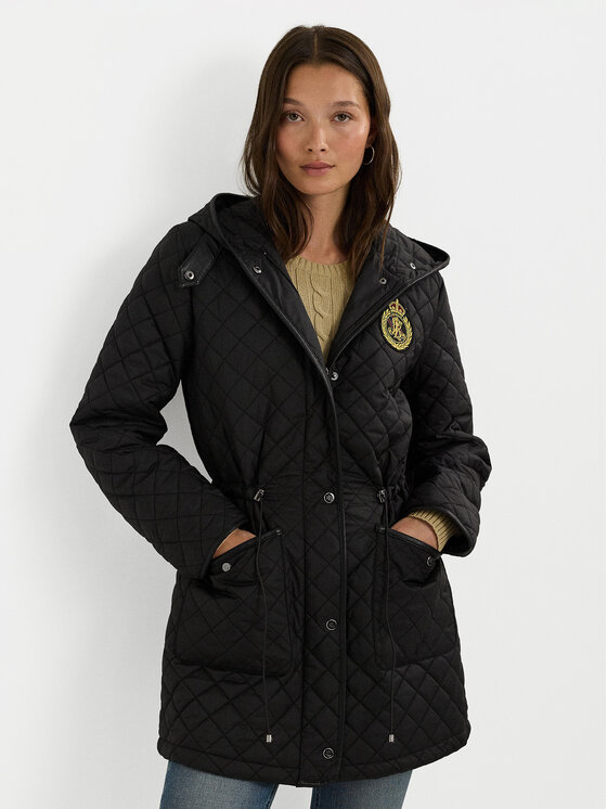 LAUREN RALPH LAUREN Lauren Ralph Lauren Demisezoninė striukė 297951264001 Juoda Straight Fit