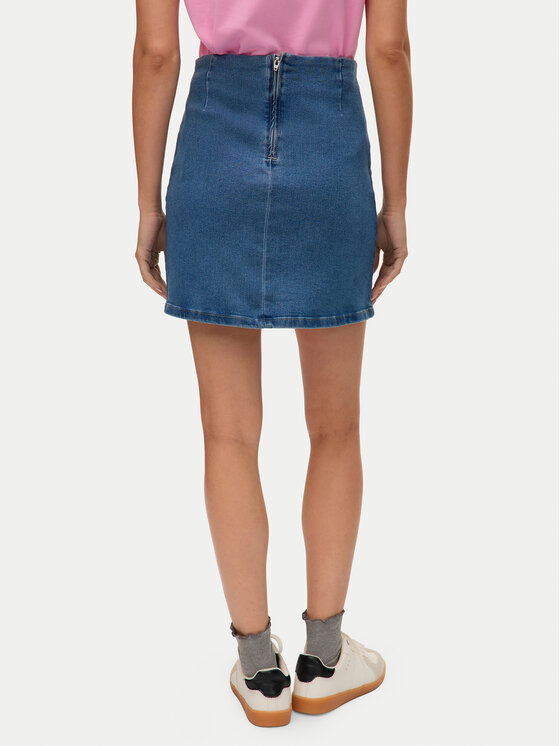 Vero Moda Vero Moda Džínsová sukňa Nelly 10311322 Modrá Regular Fit