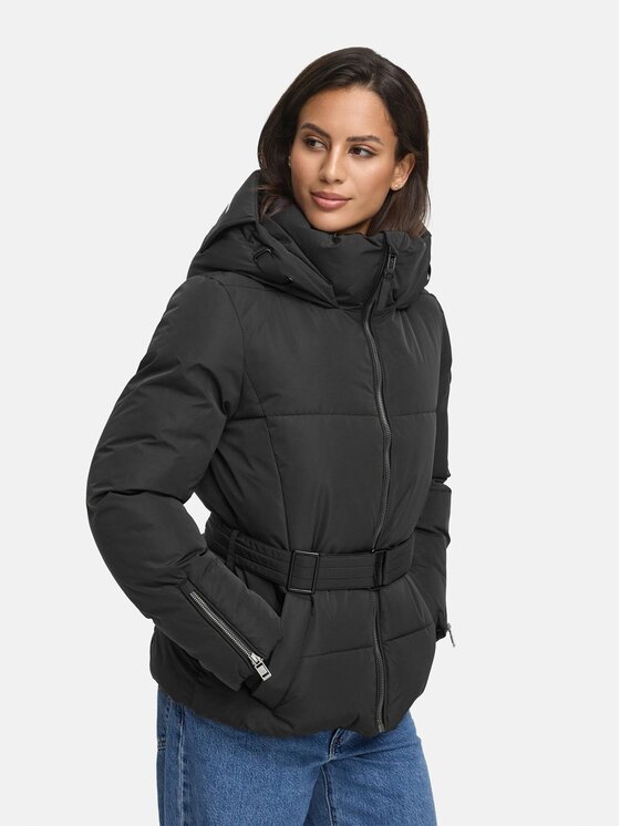 Marikoo Marikoo Kurtka zimowa Aleyna Czarny Regular Fit