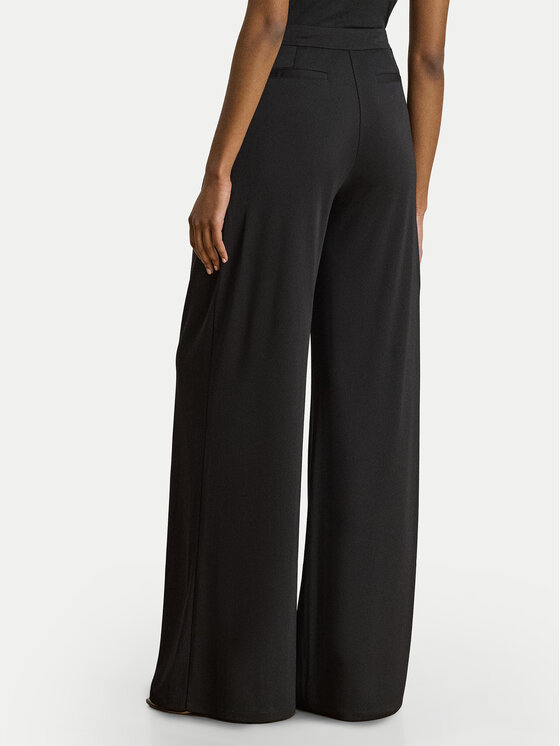 LAUREN RALPH LAUREN LAUREN RALPH LAUREN Auduma bikses Chabrell 200980217001 Melns Wide Leg