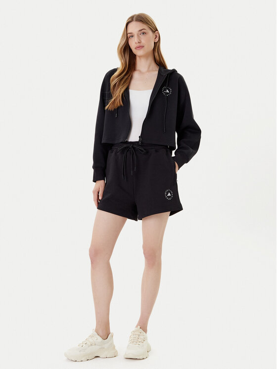 adidas by Stella McCartney adidas by Stella McCartney Športne kratke hlače True Casuals IK9093 Črna Loose Fit