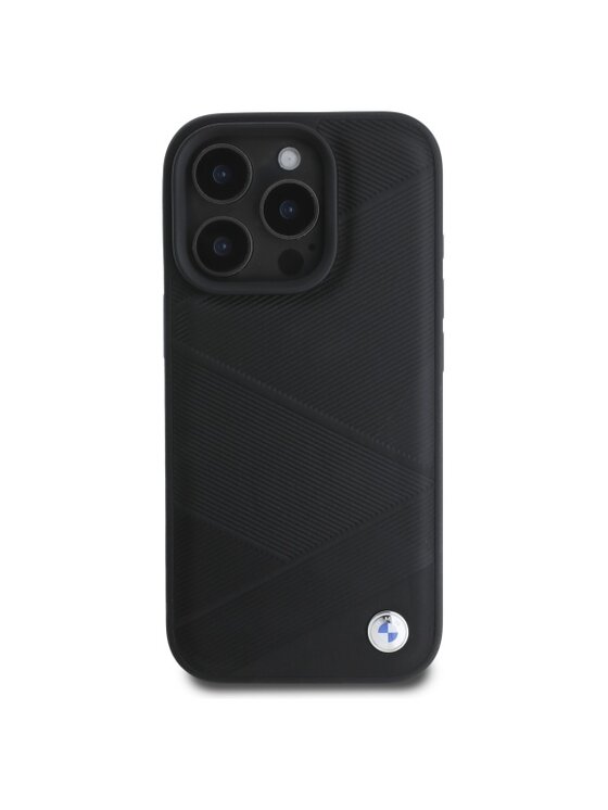 BMW Motorsport BMW Motorsport Etui na telefon Sign Leather Textured And Line Czarny