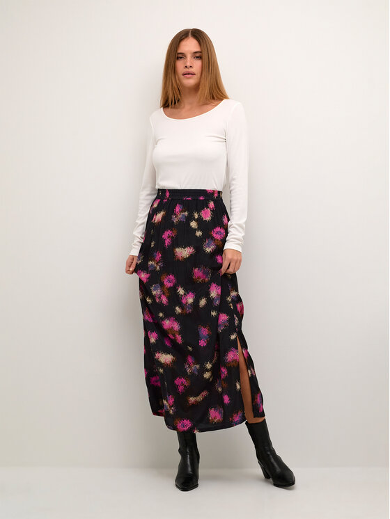 Kaffe Kaffe Midi krilo Lita 10507603 Črna Regular Fit