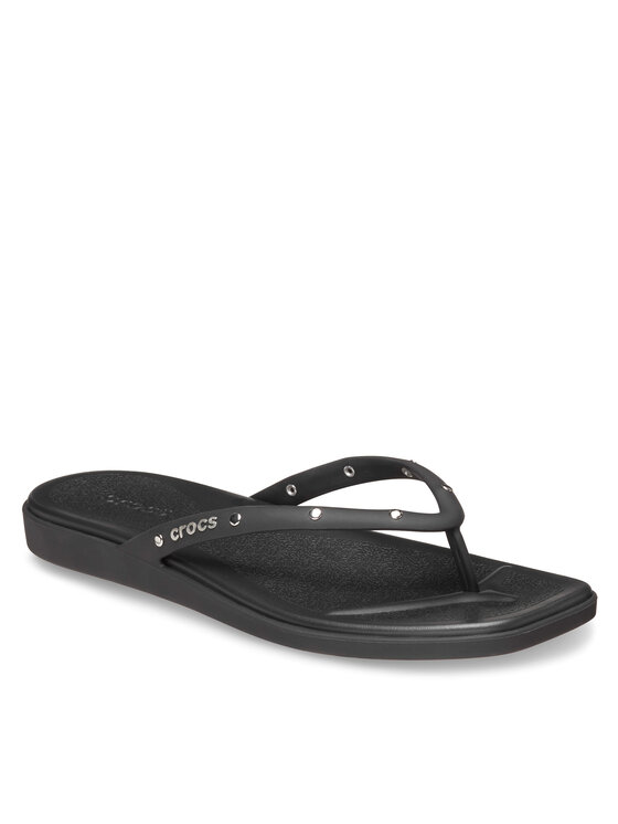 Crocs Crocs Infradito Miami Studded Flip 211471 Nero