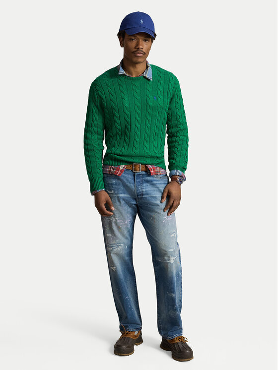 Polo Ralph Lauren Polo Ralph Lauren Sweater 710775885552 Sötétzöld Regular Fit
