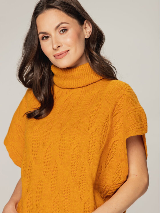 Willsoor Willsoor Sweter 66857/2 Żółty Loose Fit