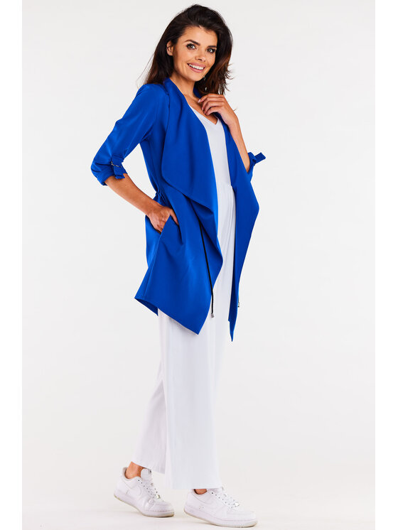 Awama Awama Marynarka A593 Niebieski Basic Fit