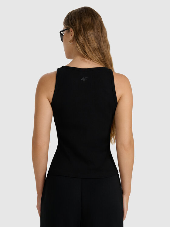 4F 4F Tank top NOS Czarny Slim Fit