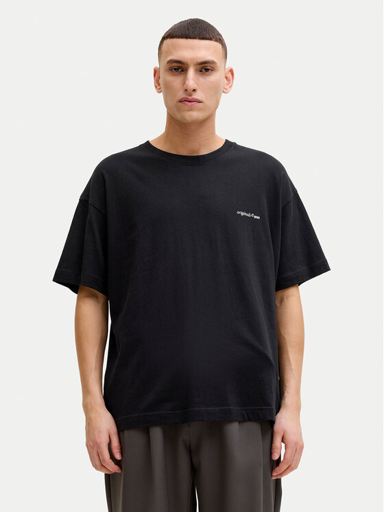 Jack & Jones Jack & Jones Póló Montauk Back 12290892 Fekete Regular Fit