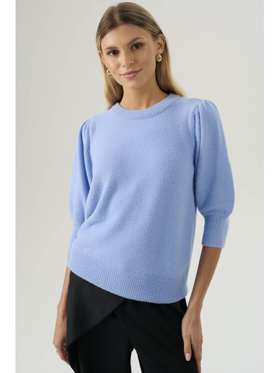 Femestage Femestage Sweter Femestage AB BASE SWE1660-012 Niebieski Regular Fit