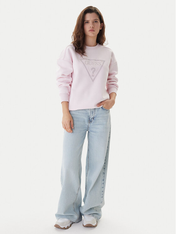 Guess Guess Світшот W6RQ16 KB681 Рожевий Regular Fit