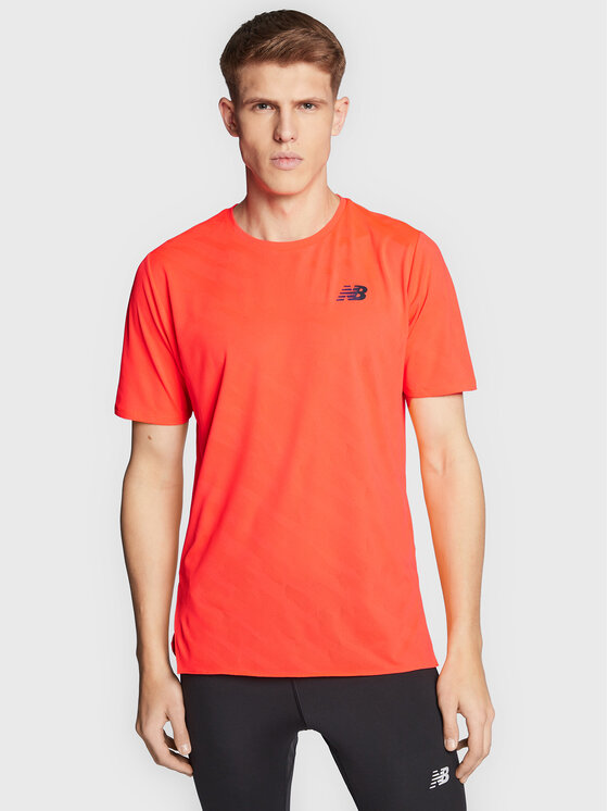 New Balance New Balance Tricou tehnic Speed Jacquard MT23281 Portocaliu Athletic Fit