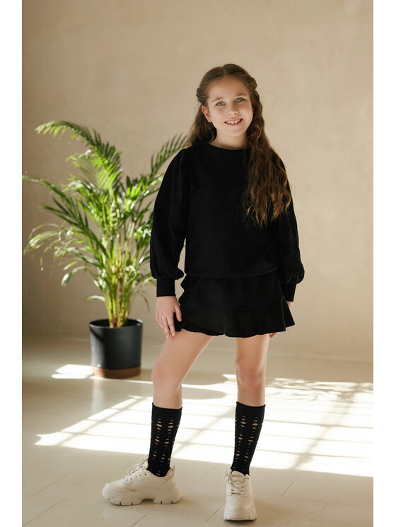 SLY SLY Szorty materiałowe 3S-402A Czarny Comfortable Fit