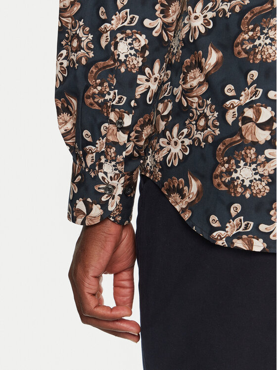 Baldessarini Baldessarini Koszula B3 10012 3642 Granatowy Regular Fit