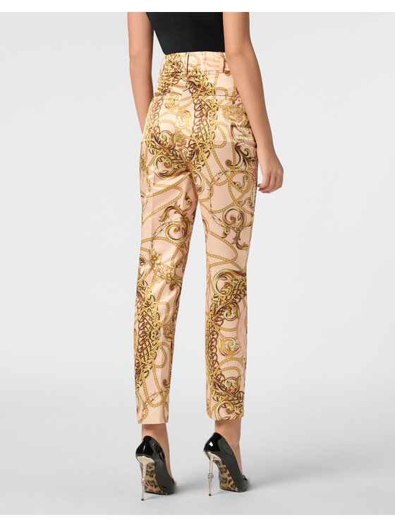 PHILIPP PLEIN PHILIPP PLEIN Spodnie materiałowe 10923 Beżowy Flare Fit