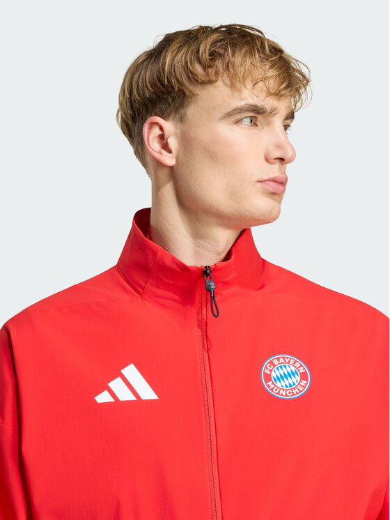 adidas adidas Kurtka wielofunkcyjna FC Bayern Z.N.E. Anthem Jacket Czerwony Loose Fit