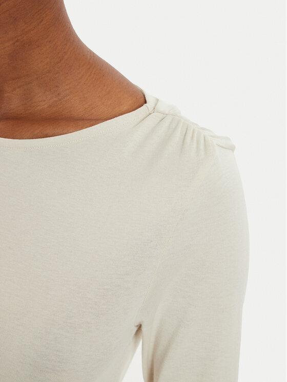 United Colors Of Benetton United Colors Of Benetton Bluzka 3GA2D1082 Beżowy Regular Fit