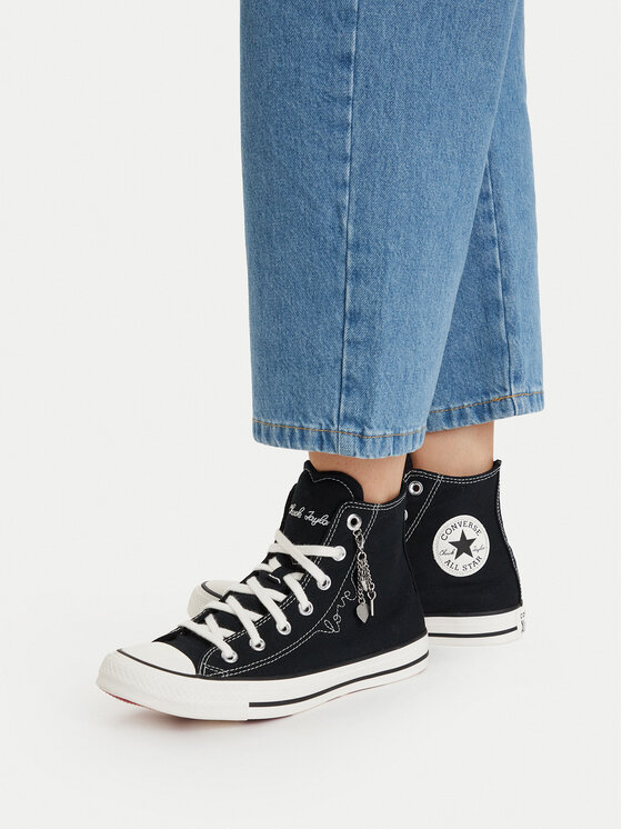 Converse Converse Кеди Chuck Taylor All Star Hearts A19056C Чорний