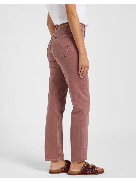 Lee Lee Jeansy Carol Pomarańczowy Mom Fit