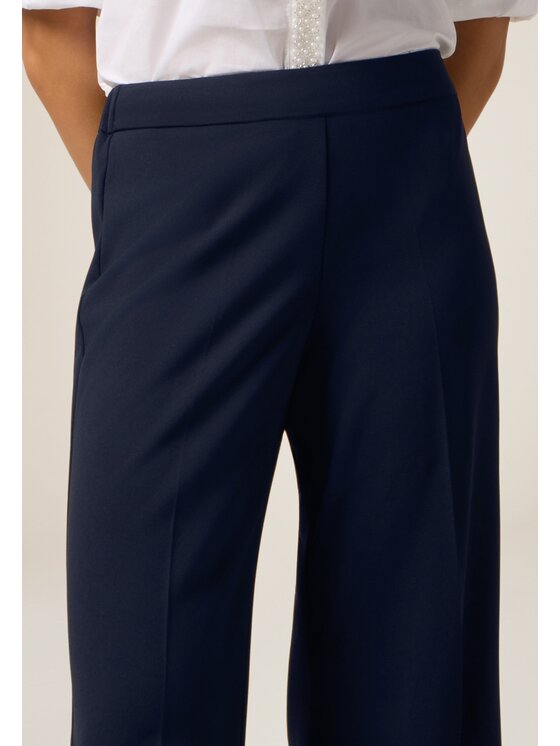 Oltre Oltre Pantaloni di tessuto P274J002362N034 Blu Baggy Fit