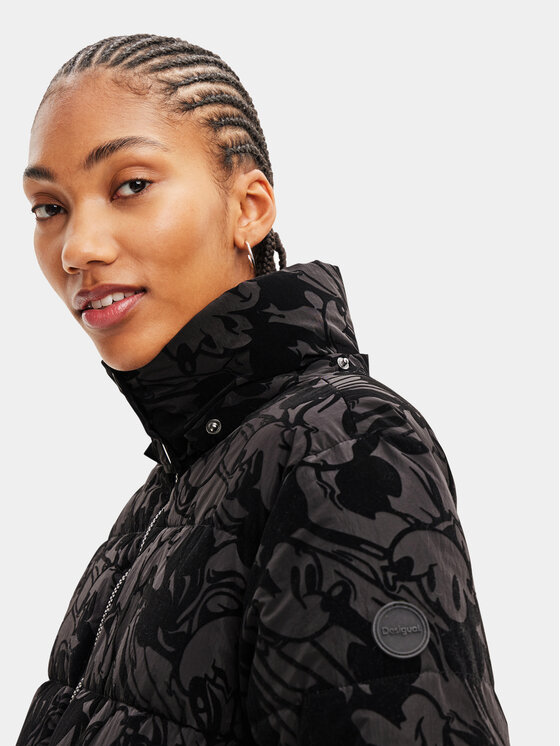 Desigual Desigual Kevad-sügis jope 23WWEWB2 Must Regular Fit
