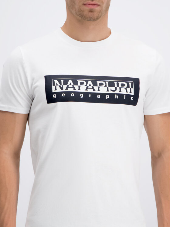 Napapijri Napapijri T-shirt Sele N0YIEI Bianco Regular Fit
