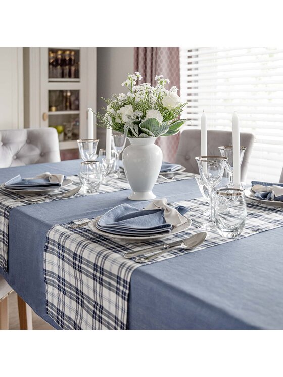 Roseberry Home Roseberry Home Obrus Royal Blue Niebieski