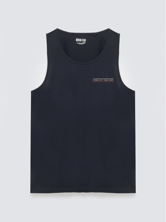 BIG STAR BIG STAR Tank top SONER Granatowy Basic Fit