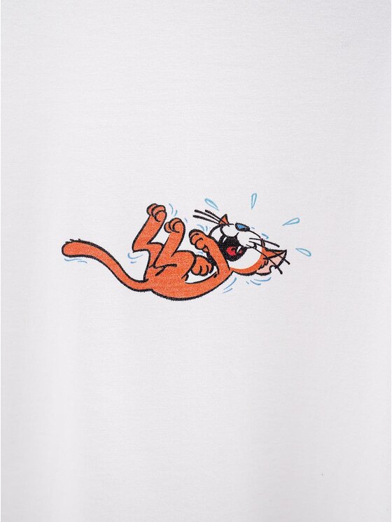 Smerfy Smerfy T-Shirt Koszulki papa klakier Funny XL Biały Regular Fit