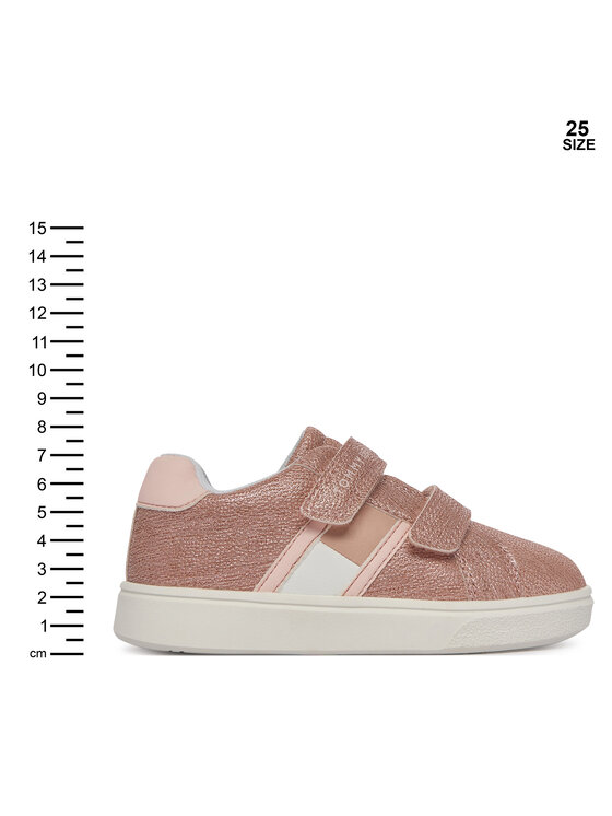 Tommy Hilfiger Tommy Hilfiger Сникърси Flag Low Cut Velcro T1A9-34232-0745302 M Розов