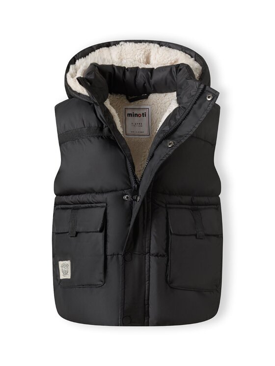 minoti minoti Kamizelka 27gilet2 Czarny Regular Fit